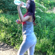 Italian beauty, Sarah takes a break from her morning walk to have a drink of water and take a piss in her sweatpants. Presented in 720P HD. Over 3 minutes.